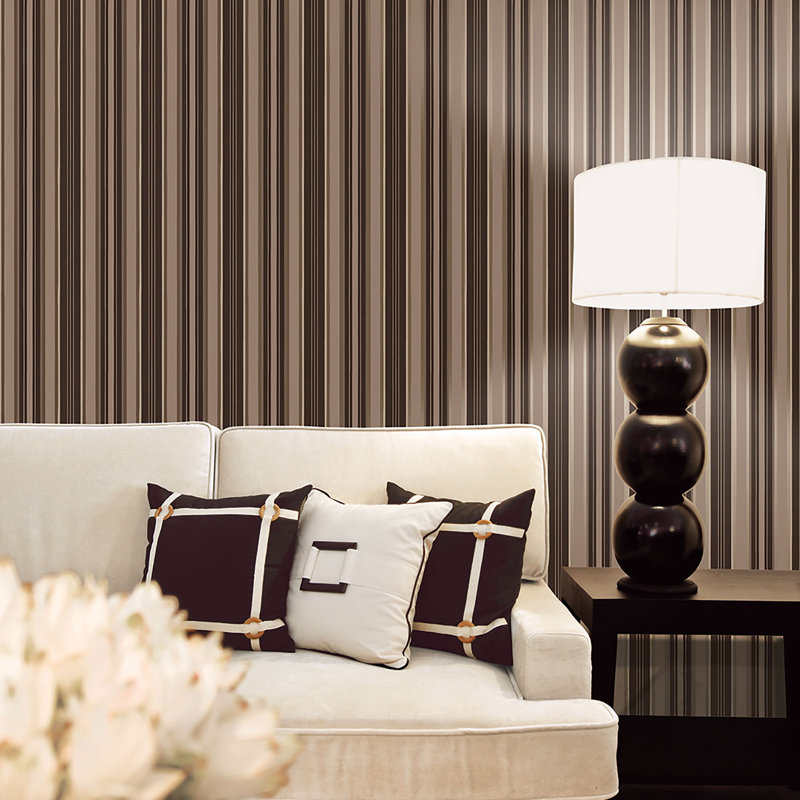 Dristy 10m x 52.8cm Matte Wallpaper Roll, Brown/Beige