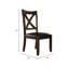 Chaise d'appoint rembourrée Pettry en brun foncé