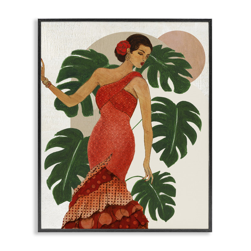 Art à la giclée encadrée par Janet Tava, Giclée encadrée noir minuit, H 30 po x l 24 po