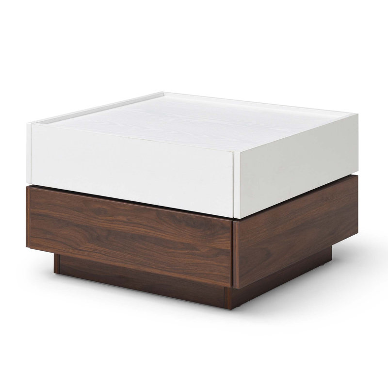 Table basse rotative polyvalente avec beaucoup de rangement et un design élégant pour votre salon