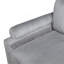 Fauteuil d'angle en velours côtelé gris
