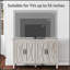 Armoire d'appoint de style campagnard avec plusieurs compartiments de rangement, parfaite pour organiser et rehausser n'importe quelle pièce
