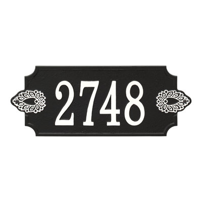 Sofia 1-Line Personalized Wall Address Plaque