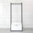 Kennyth 31.5" W White Freestanding Wood and Metal Walk in Closet with One Drawer