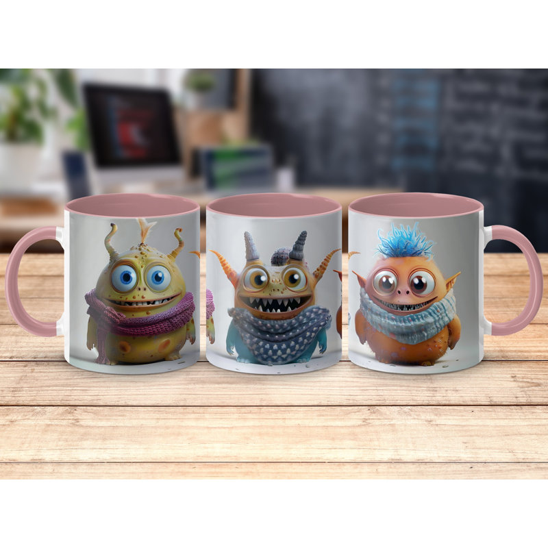 Ceramic Coffee Mug, Pink