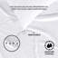 Ensemble de draps en jersey grand respirant en jersey 4 pièces | Toutes saisons, blanc-386538473-386538472