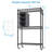 17.7'' Metal Rolling Clothing Rack