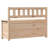 vidaXL Bench Storage Living Room Seating Hall Bench Furniture Solid Wood Pine-2099574215