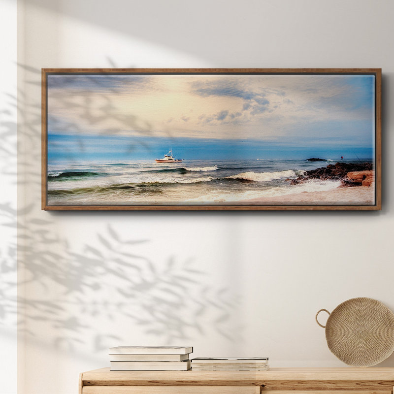 Heading to Sea- Framed Canvas