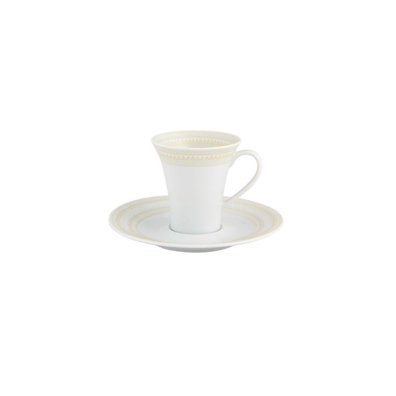 Ensemble de 8 tasses à café et soucoupes