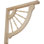 Support en bois Crendon H 12 po x l 1,5 po x P 12 po