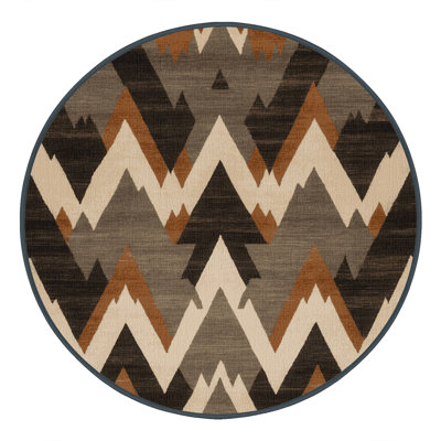Machine Washable Persian Brown Area Rug