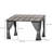 Modern Outdoor Slant-Top Hardtop Gazebo With Black Metal Frame And Curtains-108211678