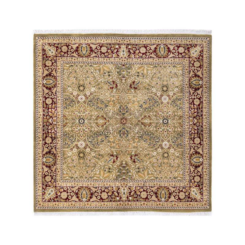 Classic One-of-a-Kind 5'3" X 5'4" Hand Knotted Area Rug