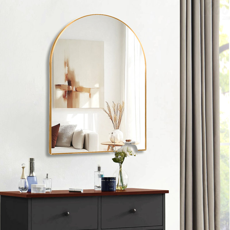Miroir de salle de bain, Doré, 40" x 30"