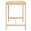 Schupple Square Pine Outdoor Dining Table , cm W 82.5cm cm D-1211861122-1211861123