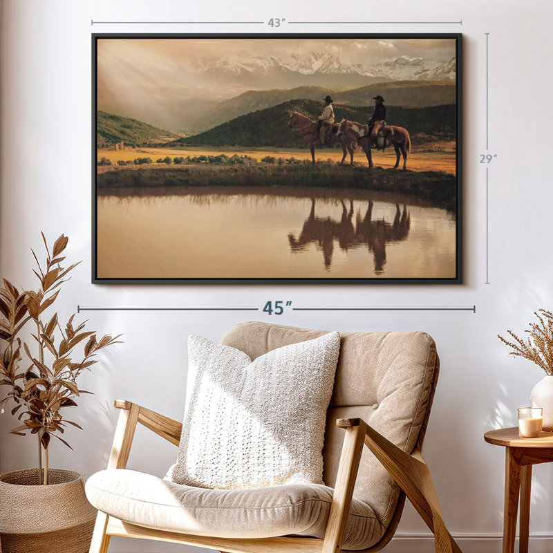 Impression sur toile Rays On The Peak, H 43 po x l 29 po