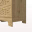 Coffre de rangement 39,4 po avec 2 charnières de sécurité, boîte en bois, blanc