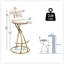2 tabourets de bar ronds en velours