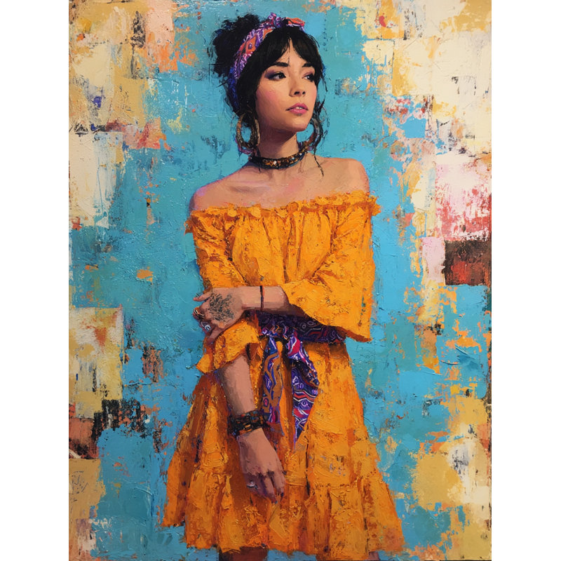Sunset Muse Wrapped Canvas Wall Art