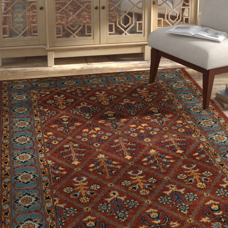 Tapis oriental en laine touffeté à la main Wahcheechee, Rectangle 8 pi x 10 pi