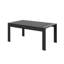 Table basse 43 po en aluminium noir mat toutes saisons