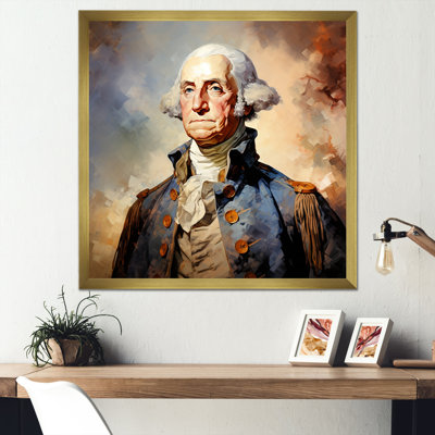 Vintage Portrait Of President George Washington I  PresidentPolitical Wall Art