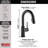 Trinsic Pull Down Sprayer Bar Faucet, Single Handle Prep Sink Faucet-35980878