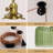 1-Light Green Ribbed Glass Plug-In Pendant Light with Brass Finish-1759272984