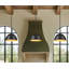 Luminaire suspendu 1 lumière noir mat Alyvia-123223086