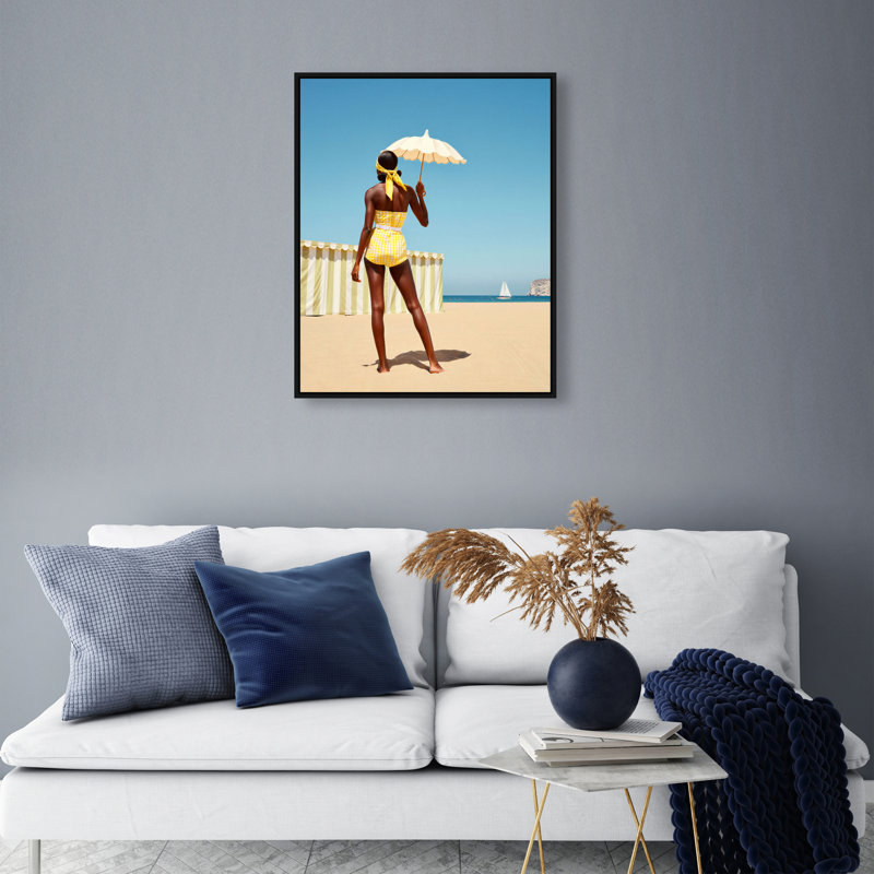 Cabana Muse III Print by Oliver Gal, 31"H x 37"W, White Floater Frame