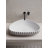 MonBlari 23" X 15" Triangle Solid Surface Bathroom Vessel Sink Matt Black-120971926