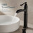 SoftStream Waterfall Vessel Oil-Rubbed Bronze Single Hole, Single Handle Bathroom Sink Faucet-55043190