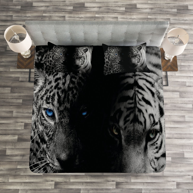 Afroditi No Pattern Bedspread with Pillow Shams, 220 x 264 cm