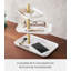 Plateau d'accessoires à trois niveaux Yamazaki Home, acier-105506841