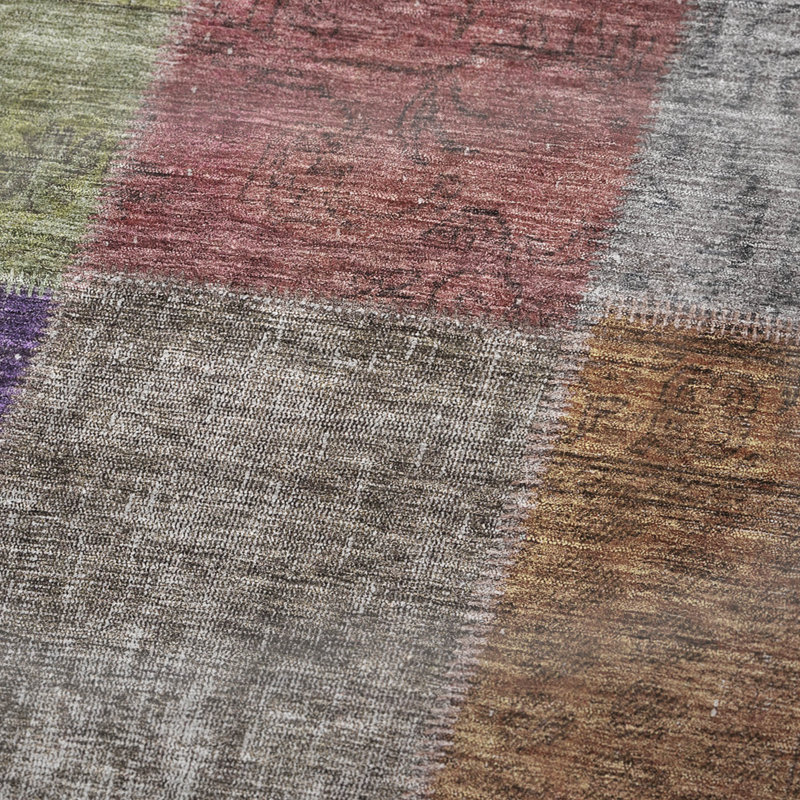 Jeté patchwork Addison Sherpa ASB663, Cuivre