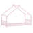 Kids Metal Bed Frame with Frame House Silhouette-851396231