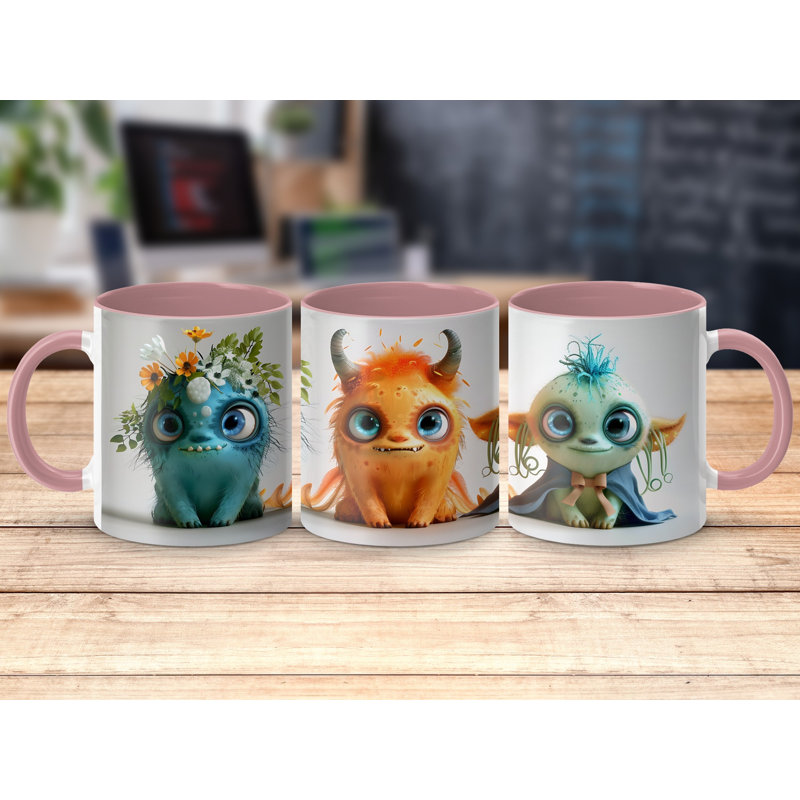 Ceramic Coffee Mug, Pink