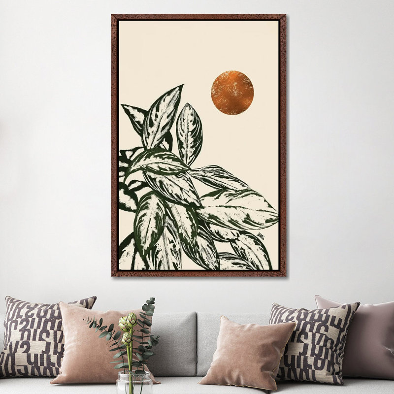 Calas II by Bria Nicole - Print on Canvas, Classic Brown Wood Framed Canvas, 152.5 cm H x 101.5 cm W