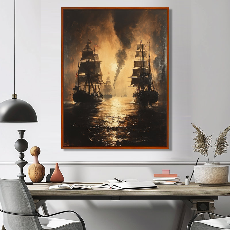«Aloyse - USA Patriotist», art mural, Brun, H 32 po x l 24 po, Impression encadrée sans passe-partout
