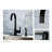 Kingston Brass Continental Single-Handle 2-Hole Deck Mount Kitchen Faucet with Side Sprayer-21066703