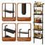 20 Bottle Wine Bottle Rack Black
