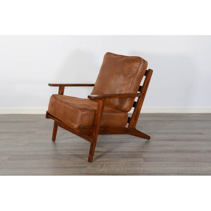 Upholstered Armchair, Dark Chocolate 