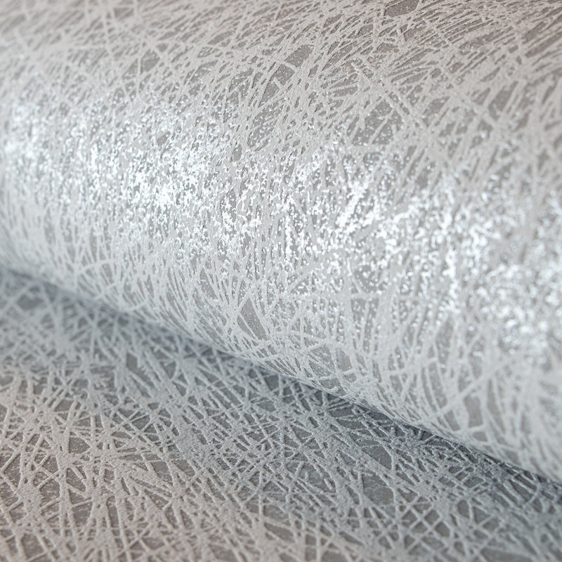 Slow Living Metallic Abstract Texture Wallpaper Roll, Rosy Gray