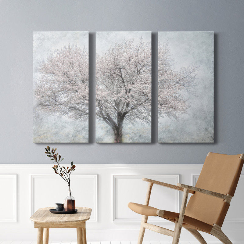 A Feel of Spring II - Ensemble de 3 impressions sur toile tendue, H 27 po x l 54 po x P 1 po