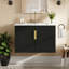 30-Inch Vintage Bathroom Vanity With Ceramic Sink And Storage, Durable MDF And Solid Wood Construction, Modern Aesthetic For Elegant Bathrooms