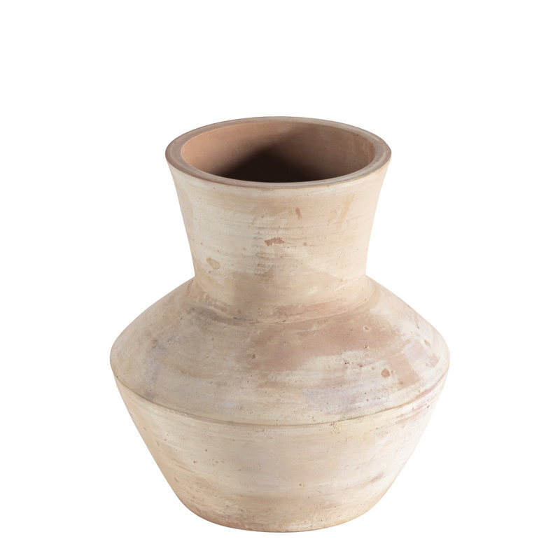 Vase en terre cuite de 13 po et H 12,3 po