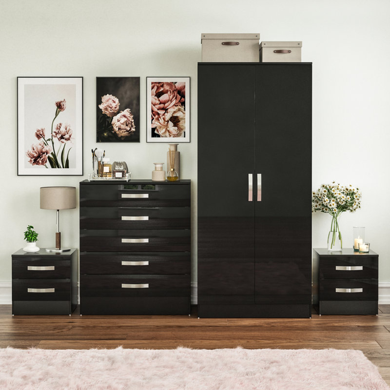 Arkadij Piece Bedroom Set, Black