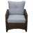 Wicker 5 - Person Patio Conversation Set with Cushions