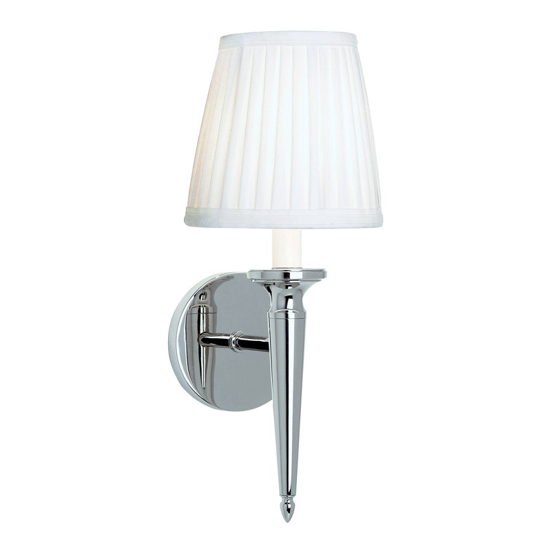 Applique murale 1 lumière Georgetown 14,5 po de hauteur - nickel poli, Nickel poli